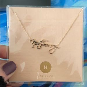 Rachel Hollis “Not Sorry” necklace